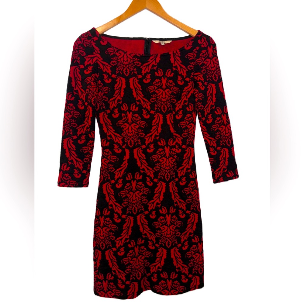 BB Dakota Damask Bodycon Tapestry Knit Dress Size XS